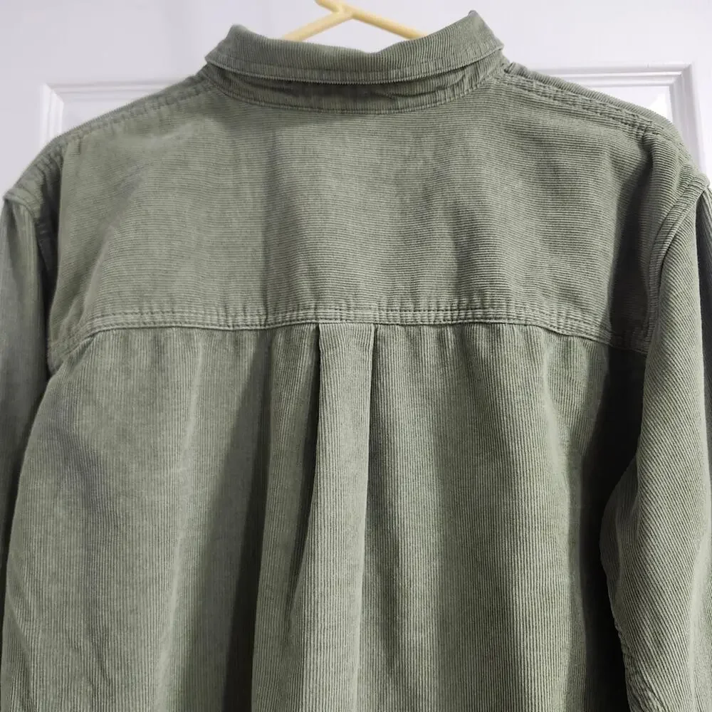 ❤️NWT❤️ Alpine Design Olive Men's Casual Button Down Shirt - Picture 10 of 14